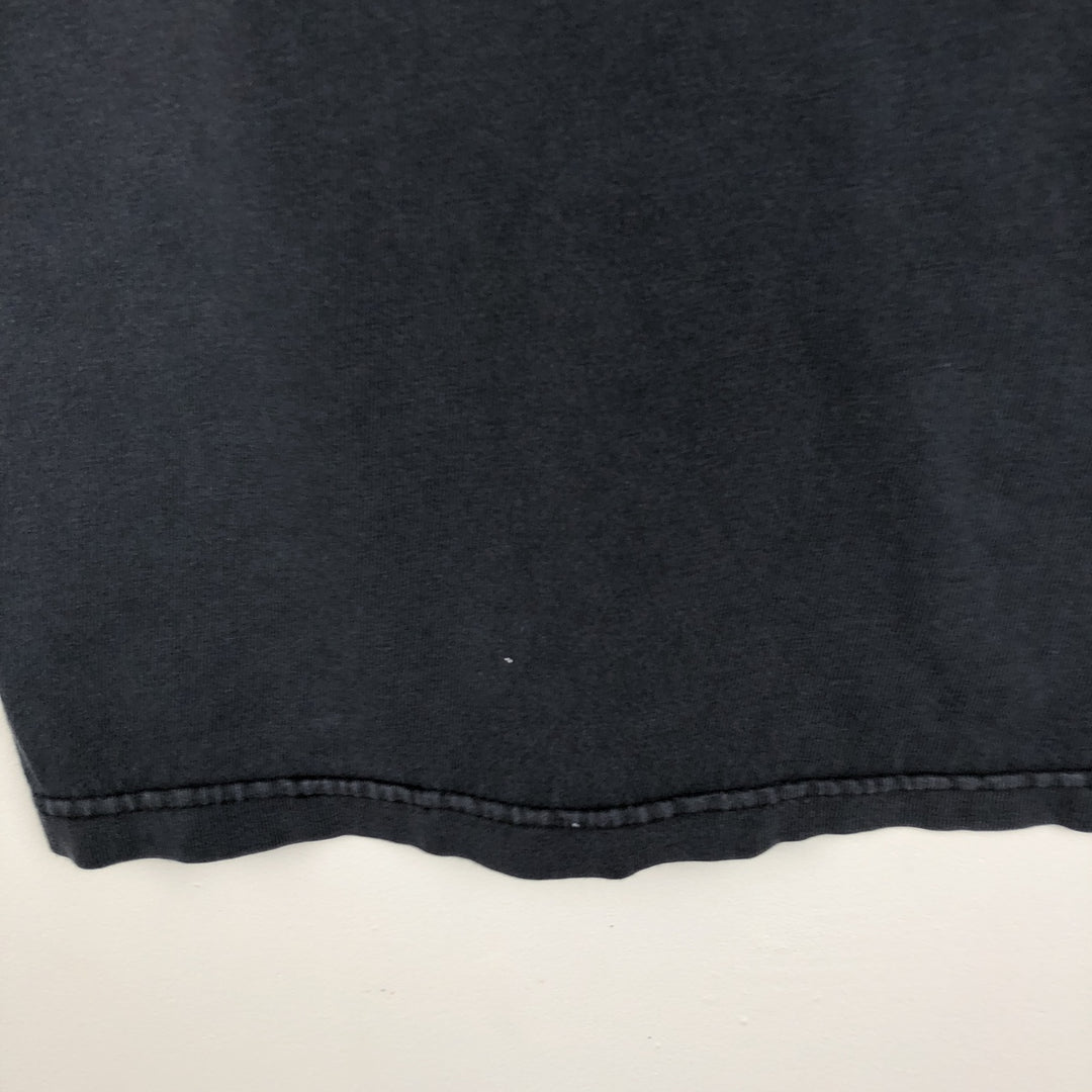 Harley-Davidson Fire Pattern Motorcycle Bike T-Shirt Made in USA Men's L size cotton black type Vintage Second Hand