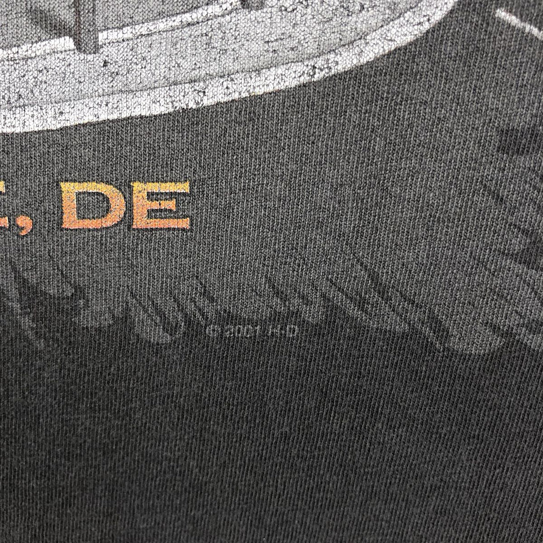 00'S Harley-Davidson Motorcycle Bike T-shirt Men's XL size unclear black type Vintage Second Hand