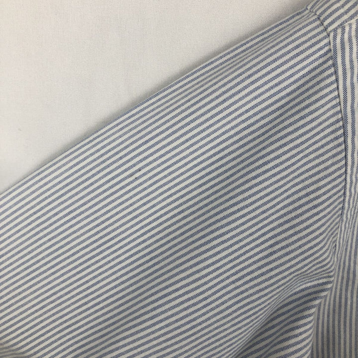 Ralph Lauren YARMOUTH Long Sleeve Button-Down Striped Shirt, Men's Size L cotton white type Vintage Second Hand