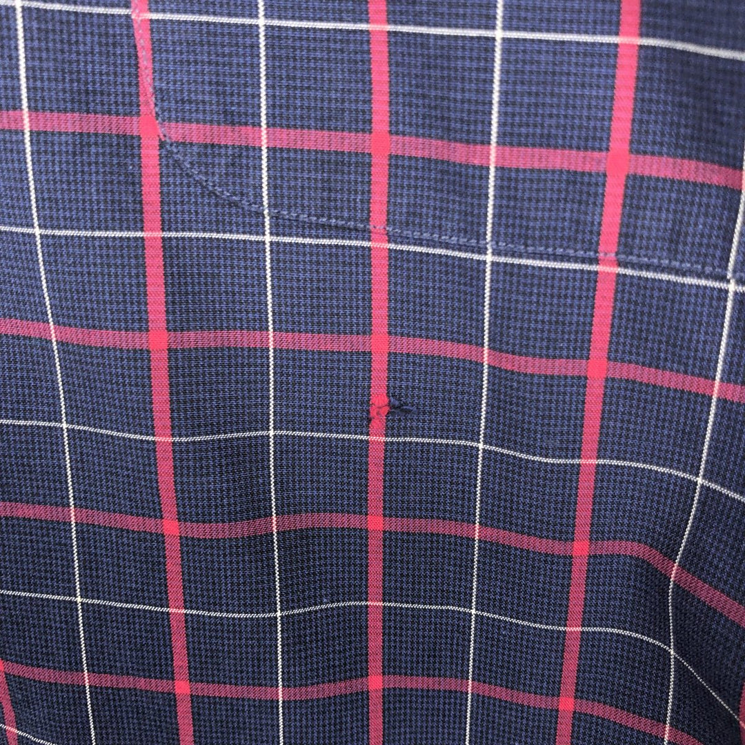 Ralph Lauren POLO by Ralph Lauren LOWEL SPORT Long-Sleeve Cotton Check Shirt, Men's Size L (approx.) cotton navy blue type Vintage Second Hand