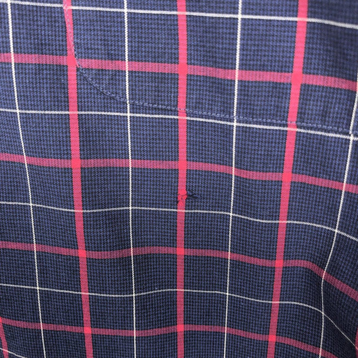 Ralph Lauren POLO by Ralph Lauren LOWEL SPORT Long-Sleeve Cotton Check Shirt, Men's Size L (approx.) cotton navy blue type Vintage Second Hand