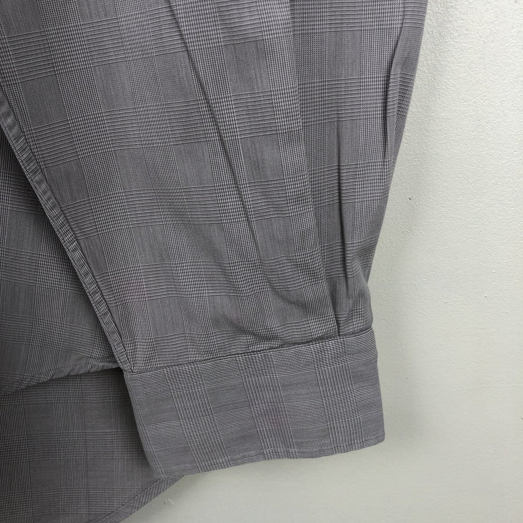 Ralph Lauren MARLOWE Long Sleeve Button-Down Check Shirt, Men's Size L cotton gray type Vintage Second Hand
