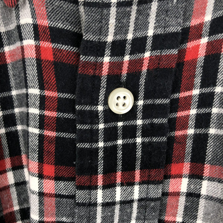 Ralph Lauren BLAIRE long sleeve button down check shirt, men's XL size cotton red type Vintage Second Hand