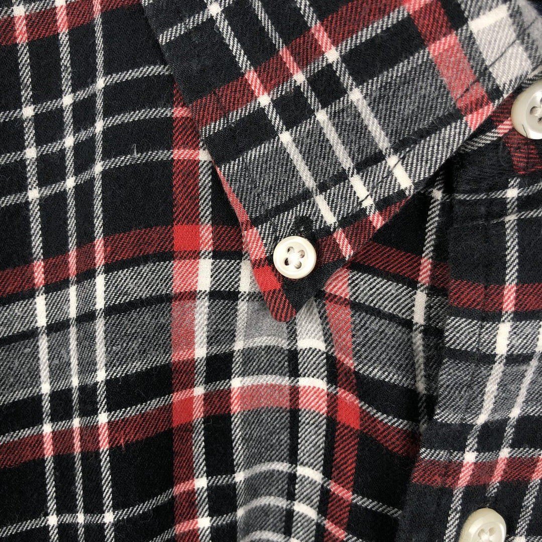 Ralph Lauren BLAIRE long sleeve button down check shirt, men's XL size cotton red type Vintage Second Hand