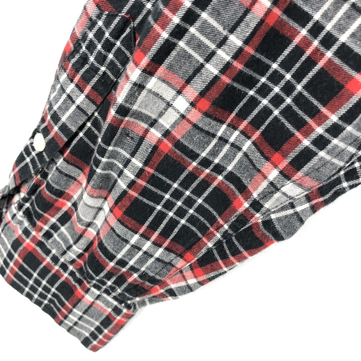 Ralph Lauren BLAIRE long sleeve button down check shirt, men's XL size cotton red type Vintage Second Hand