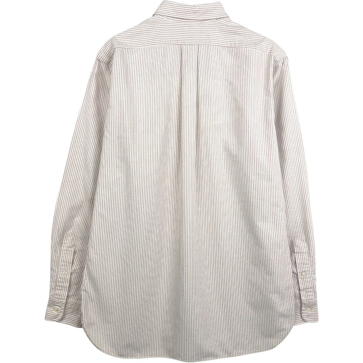 Ralph Lauren Classic Fit Long Sleeve Button Down Striped Shirt Men's M cotton white type Vintage Second Hand