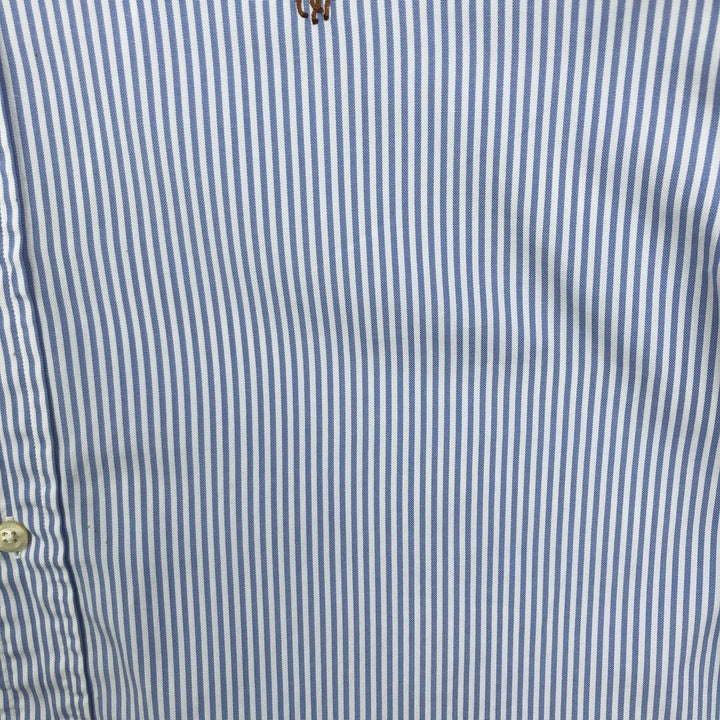 Ralph Lauren Classic Fit Long Sleeve Button Down Striped Shirt Men's XL cotton Blue type light blue Vintage Second Hand