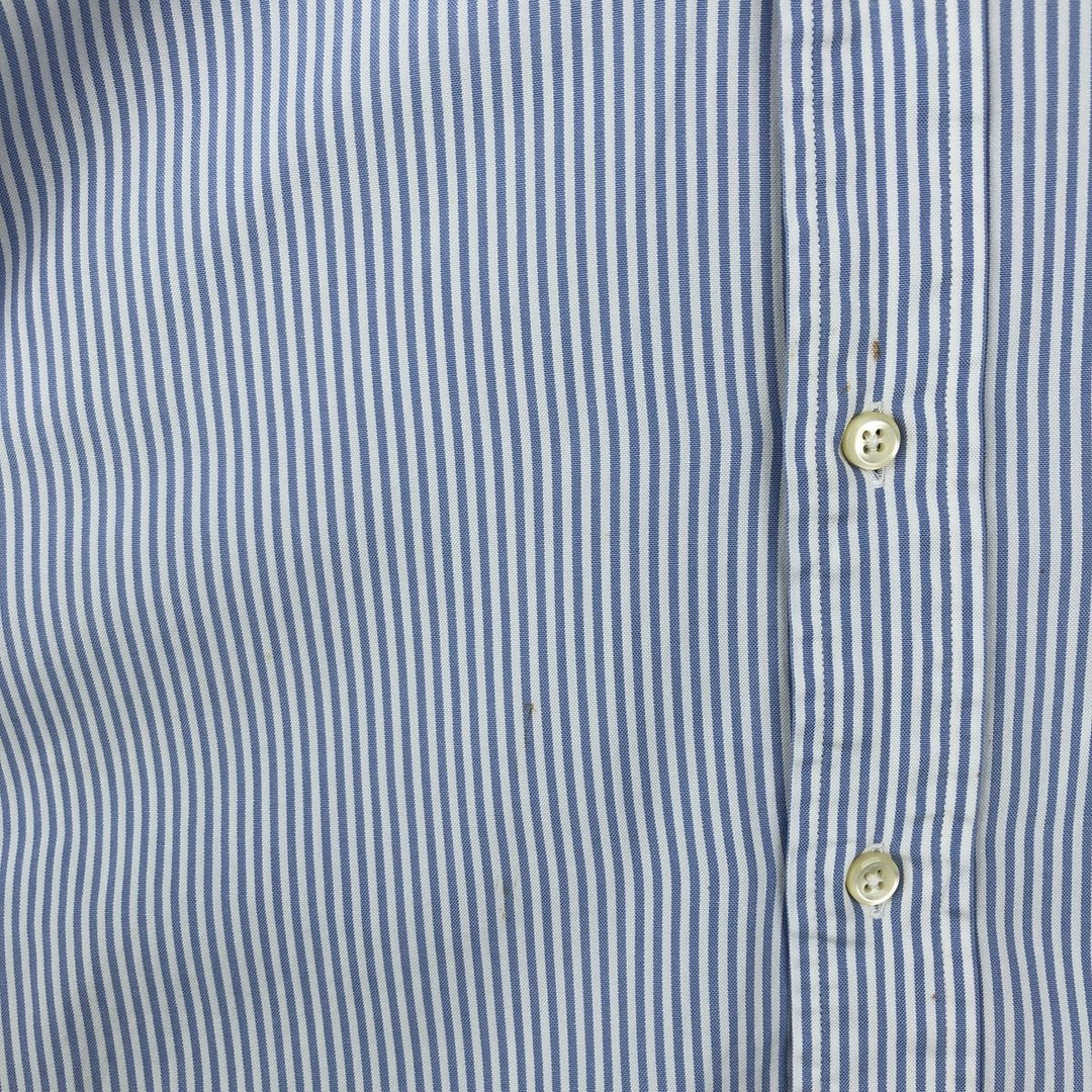 Ralph Lauren Classic Fit Long Sleeve Button Down Striped Shirt Men's XL cotton Blue type light blue Vintage Second Hand