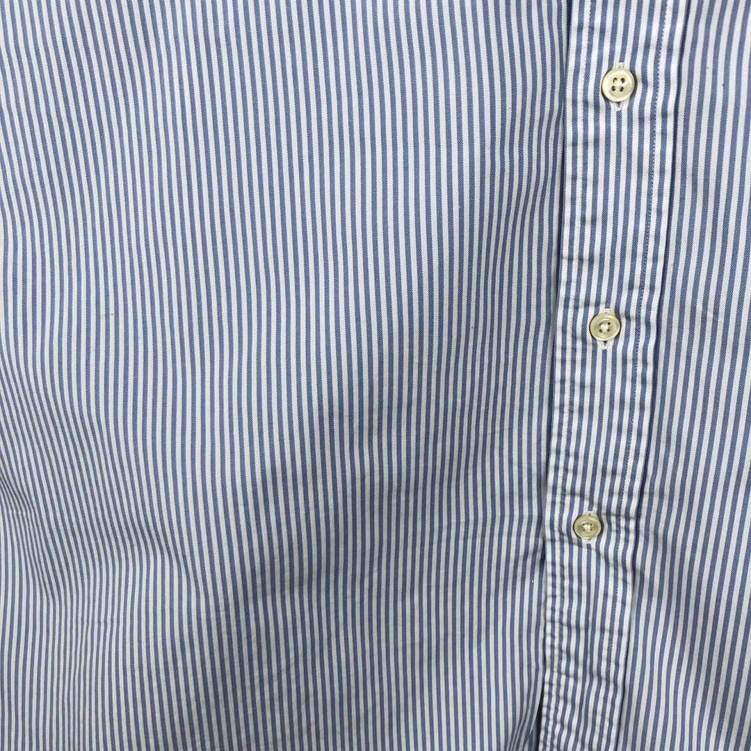 Ralph Lauren Classic Fit Long Sleeve Button Down Striped Shirt Men's XL cotton Blue type light blue Vintage Second Hand