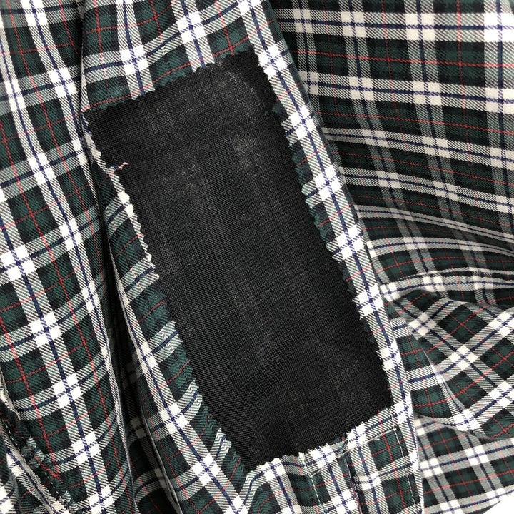 Ralph Lauren BLAKE long sleeve button down check shirt, men's size L cotton Green type dark green Vintage Second Hand