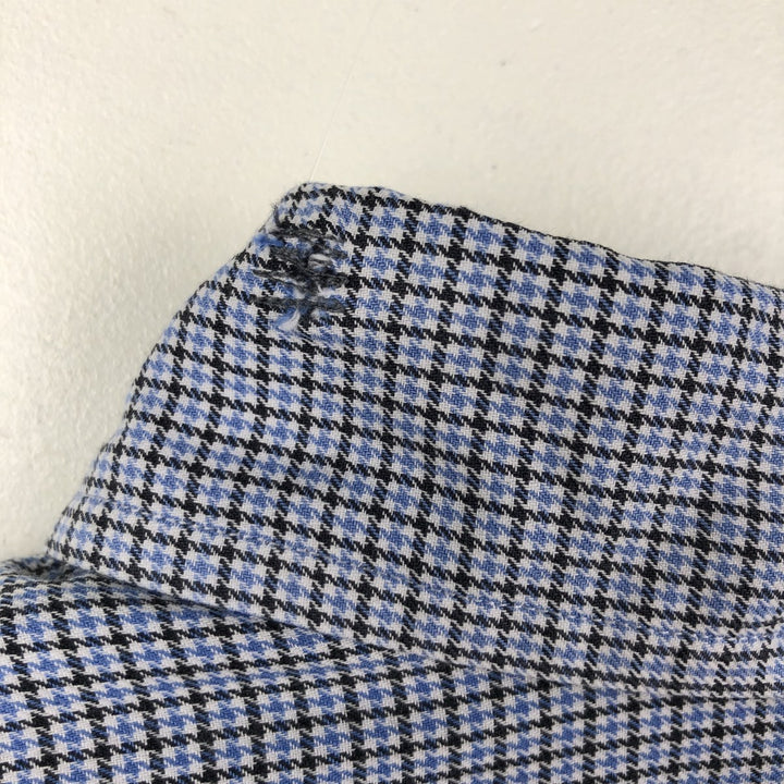 Ralph Lauren BLAKE long sleeve button down check shirt, men's XL size cotton Blue type light blue Vintage Second Hand