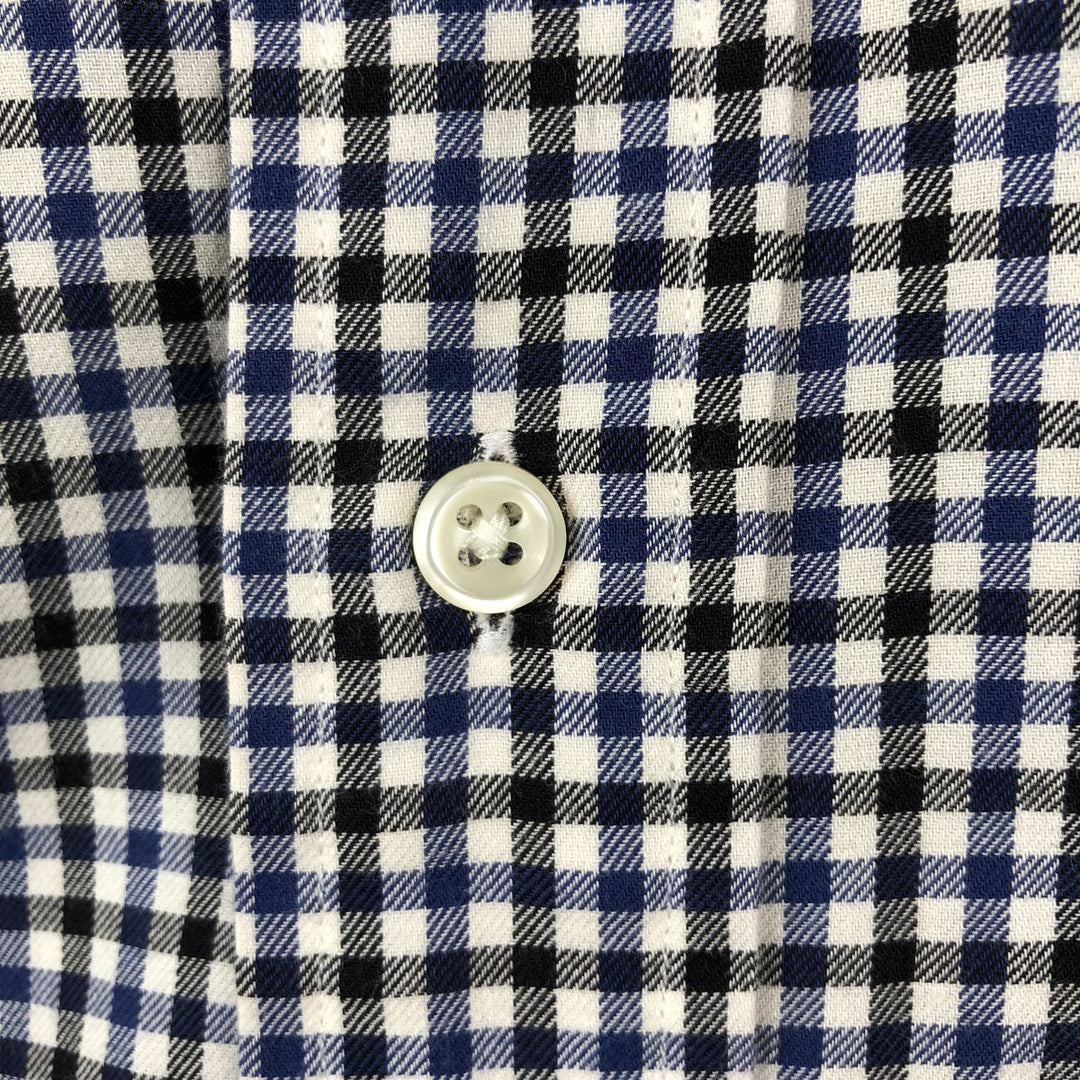 Ralph Lauren BLAKE long sleeve button down check shirt, men's XL size cotton white type Vintage Second Hand