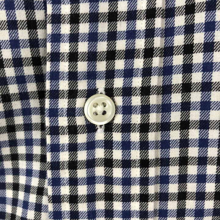 Ralph Lauren BLAKE long sleeve button down check shirt, men's XL size cotton white type Vintage Second Hand