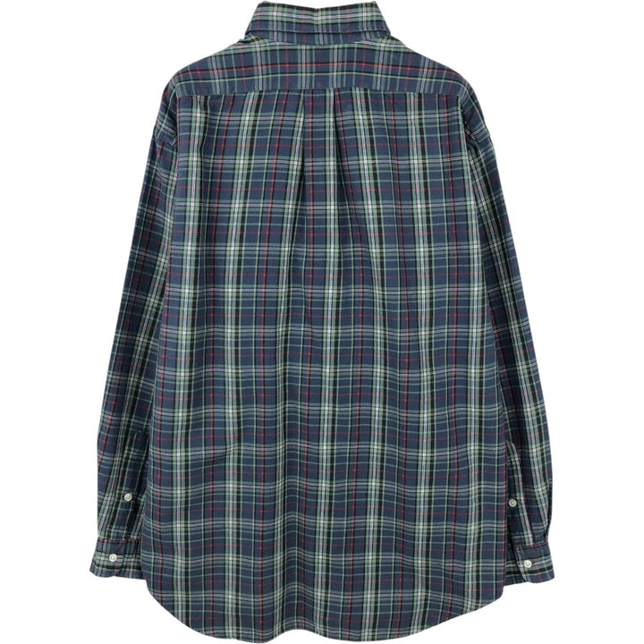 Ralph Lauren BLAKE long sleeve button down check shirt, men's size M cotton blue type Vintage Second Hand