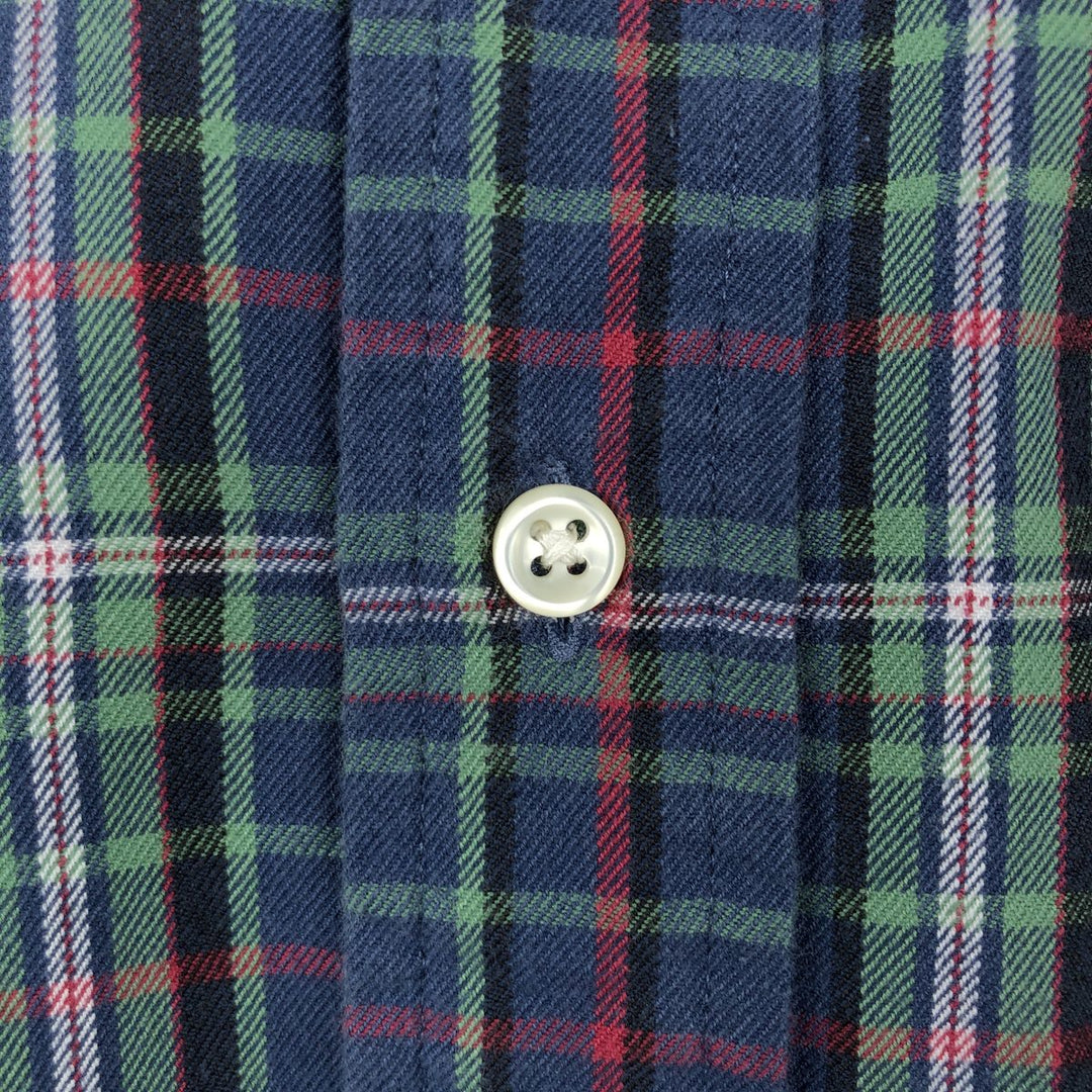 Ralph Lauren BLAKE long sleeve button down check shirt, men's size M cotton blue type Vintage Second Hand