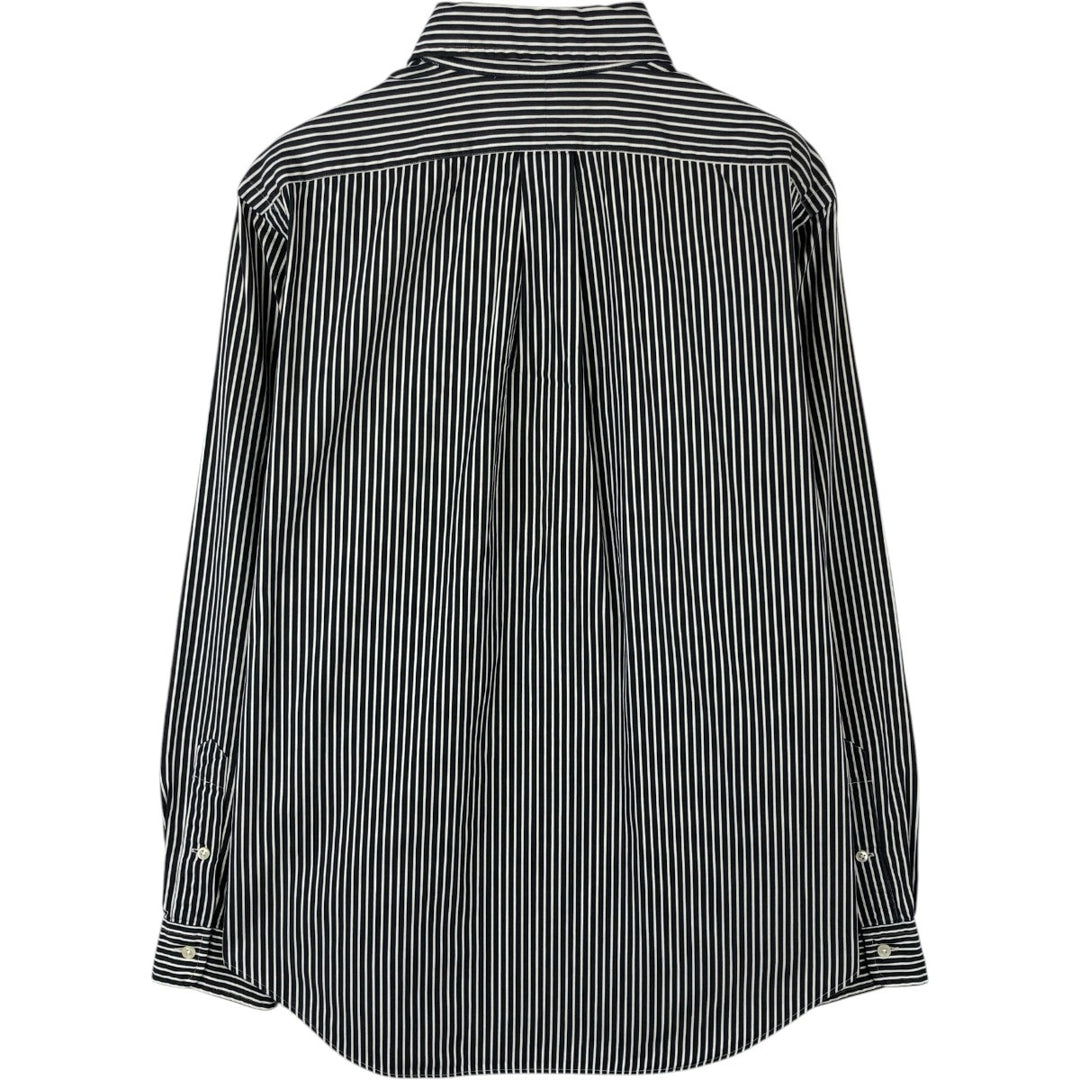 Ralph Lauren Classic Fit Long Sleeve Button Down Striped Shirt Men's M cotton black type Vintage Second Hand