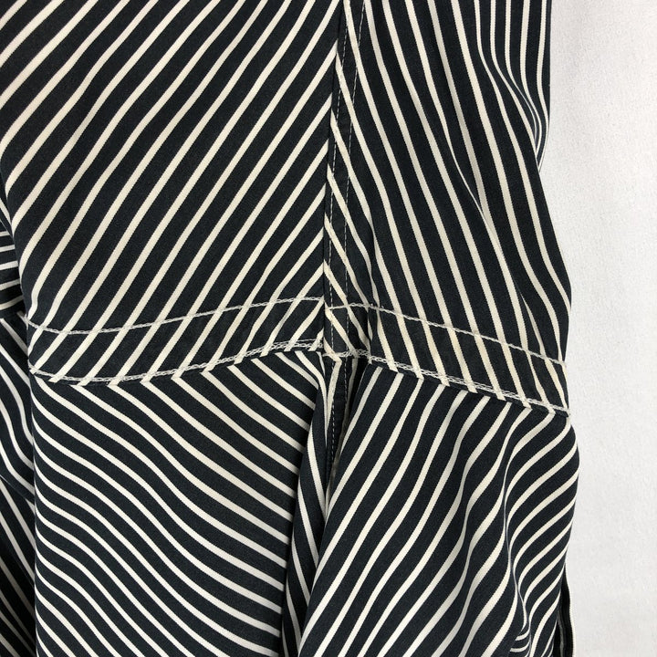 Ralph Lauren Classic Fit Long Sleeve Button Down Striped Shirt Men's M cotton black type Vintage Second Hand