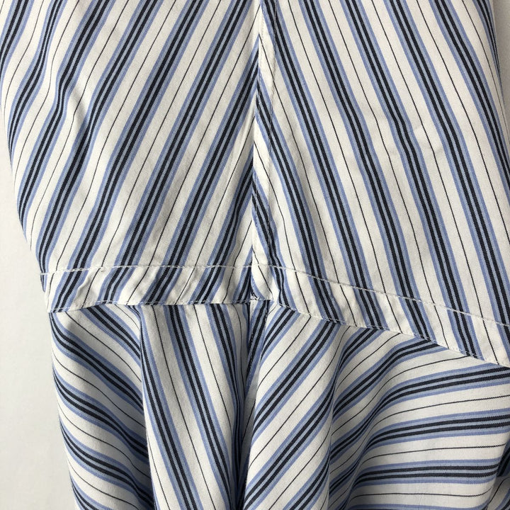 Ralph Lauren ANDREW Multi-stripe Long-Sleeve Button-Down Striped Shirt, Men's Size M (approx.) cotton blue type Vintage Second Hand