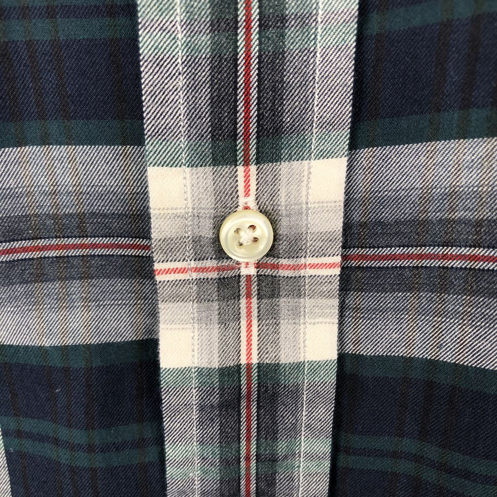 Ralph Lauren BLAKE long sleeve button down check shirt, men's size L cotton black type Vintage Second Hand