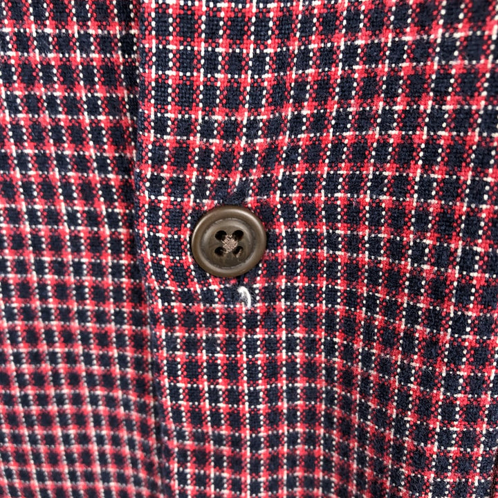 GAP Long-Sleeve Flannel Check Shirt, Men's Size M (Equivalent), Vintage cotton red type Vintage Second Hand