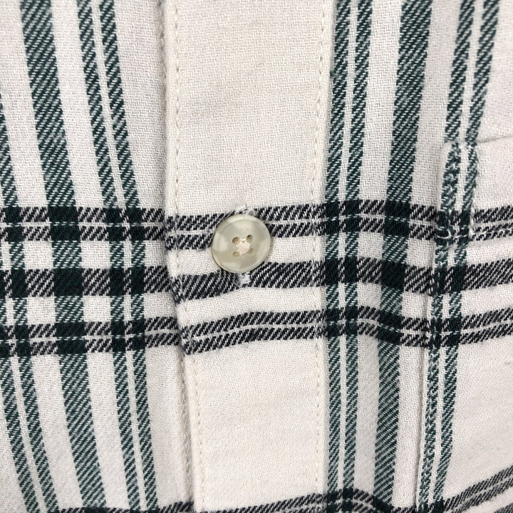 90'S GAP Vintage Long Sleeve Flannel Check Shirt, Men's Size Medium cotton white type Vintage Second Hand