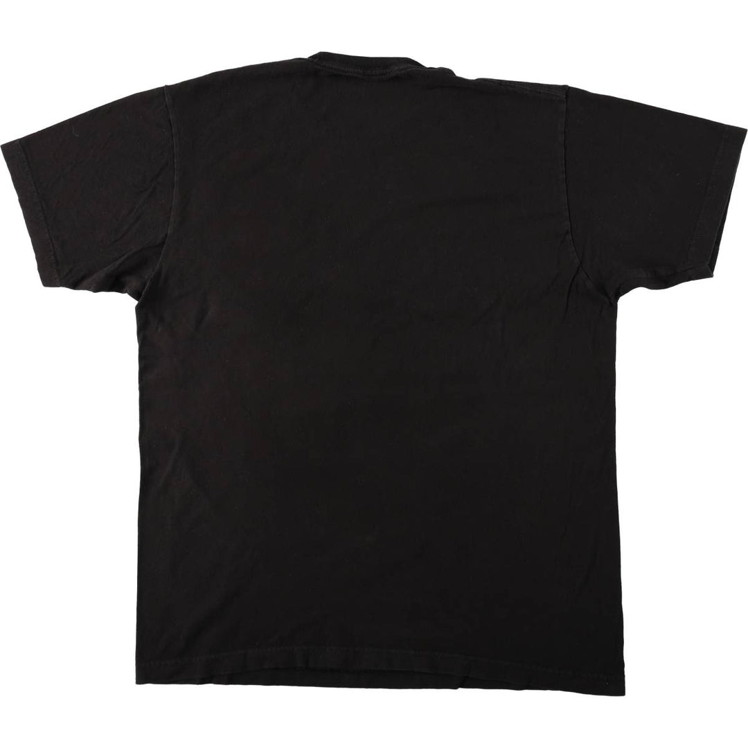 EVANGELION Anime Character Print T-Shirt, Men's Size M (approx.) cotton black type Vintage Second Hand