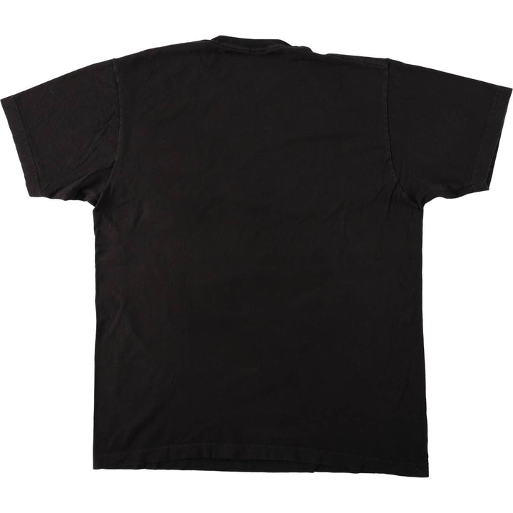 EVANGELION Anime Character Print T-Shirt, Men's Size M (approx.) cotton black type Vintage Second Hand