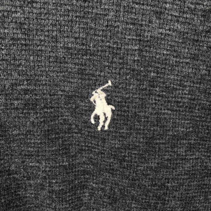 Ralph Lauren POLO RALPH LAUREN Thermal Long T-shirt Waffle Men's XXL cotton Charcoal Vintage Second Hand