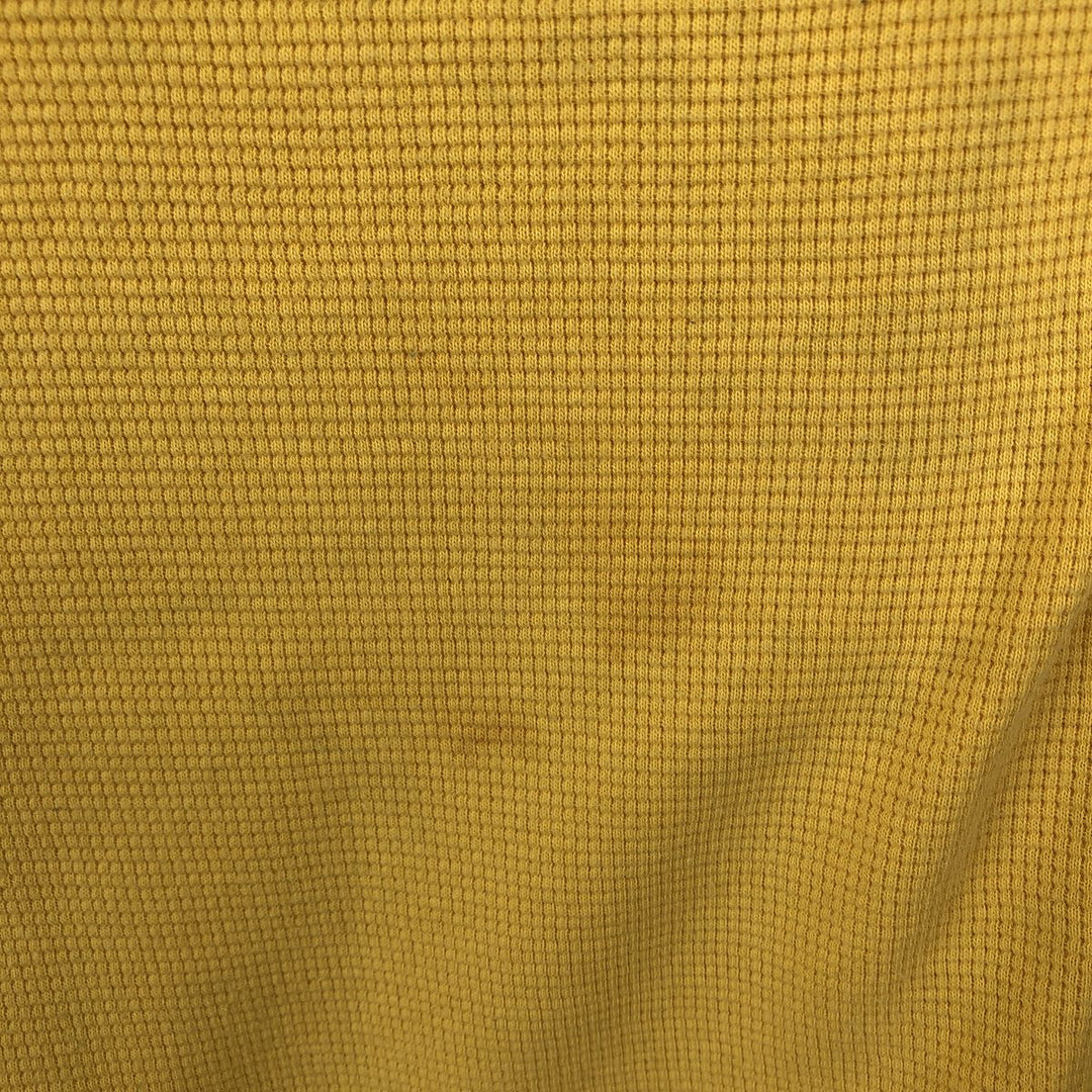 Ralph Lauren POLO RALPH LAUREN SLEEPWEAR Thermal Long T-shirt Waffle Men's XL cotton yellow type Vintage Second Hand