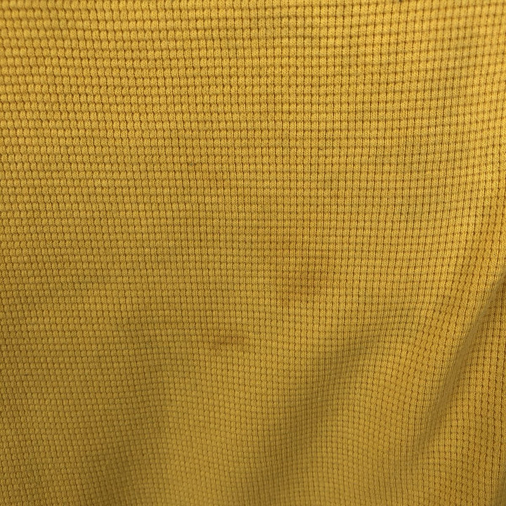 Ralph Lauren POLO RALPH LAUREN SLEEPWEAR Thermal Long T-shirt Waffle Men's XL cotton yellow type Vintage Second Hand