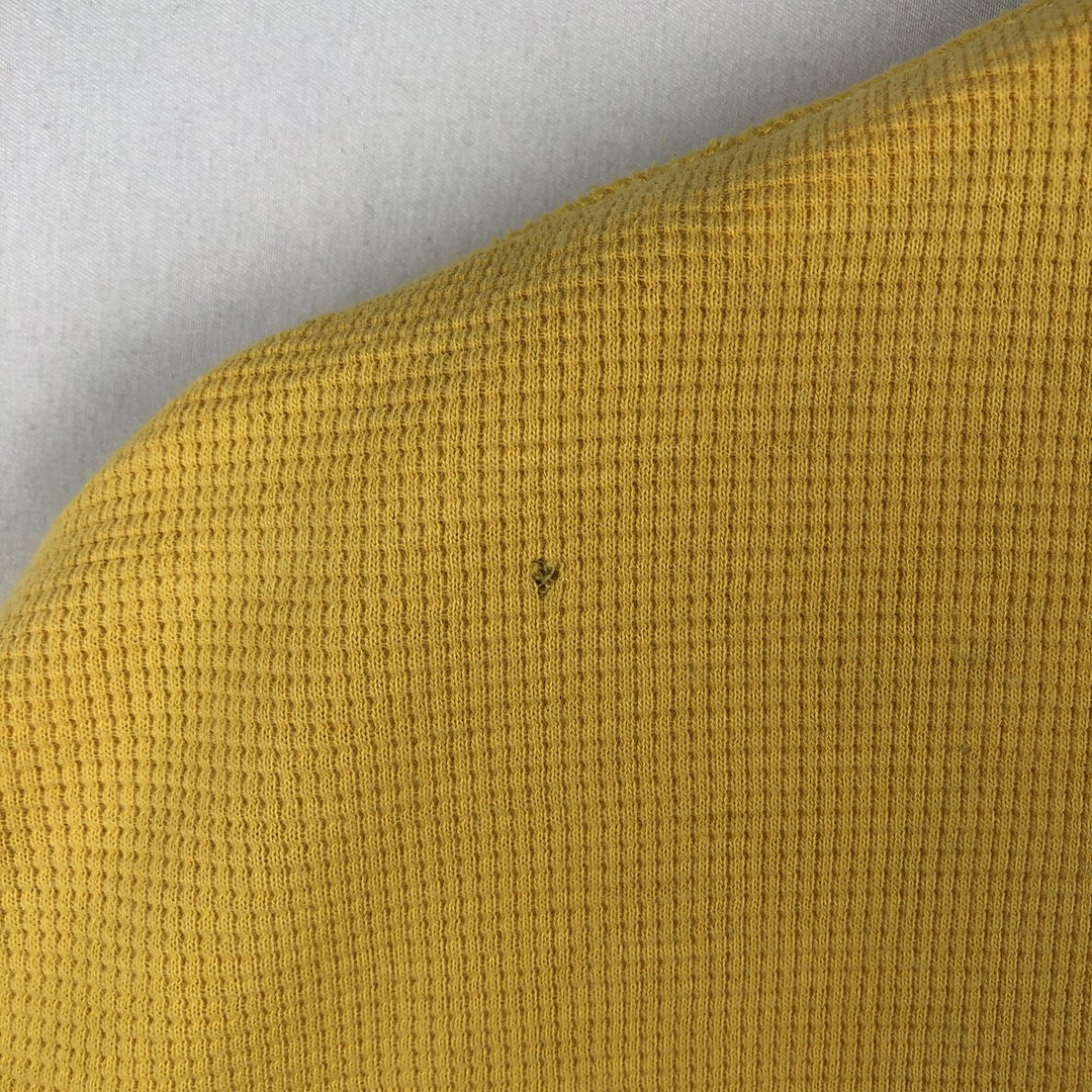 Ralph Lauren POLO RALPH LAUREN SLEEPWEAR Thermal Long T-shirt Waffle Men's XL cotton yellow type Vintage Second Hand