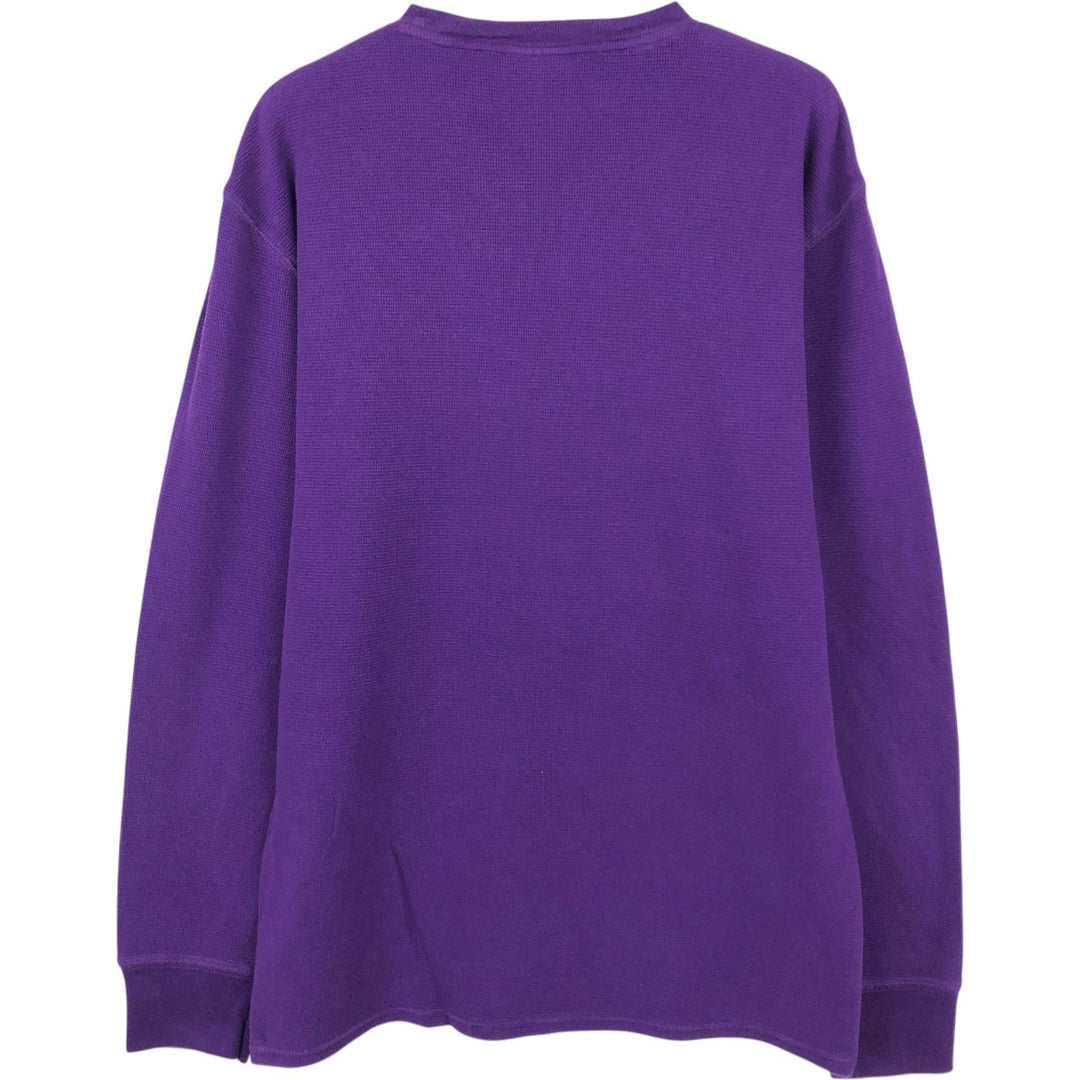 Ralph Lauren POLO RALPH LAUREN SLEEPWEAR Thermal Long T-Shirt, Men's XL cotton purple type Vintage Second Hand