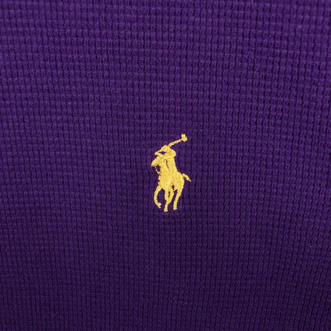 Ralph Lauren POLO RALPH LAUREN SLEEPWEAR Thermal Long T-Shirt, Men's XL cotton purple type Vintage Second Hand