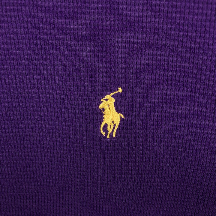 Ralph Lauren POLO RALPH LAUREN SLEEPWEAR Thermal Long T-Shirt, Men's XL cotton purple type Vintage Second Hand