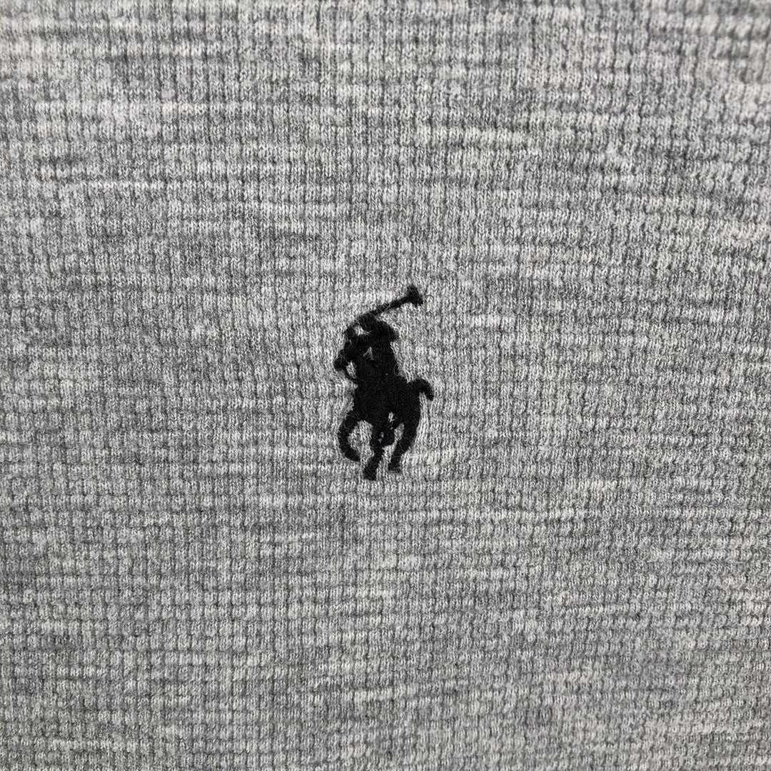 Ralph Lauren POLO RALPH LAUREN SLEEPWEAR Thermal Long T-shirt Waffle Men's L size cotton gray type Vintage Second Hand