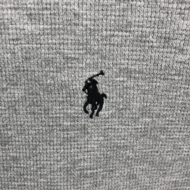 Ralph Lauren POLO RALPH LAUREN SLEEPWEAR Thermal Long T-shirt Waffle Men's L size cotton gray type Vintage Second Hand