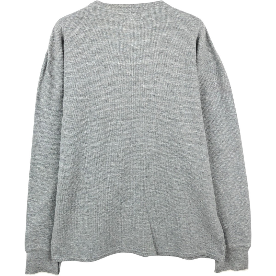 Ralph Lauren POLO RALPH LAUREN Thermal Long T-shirt Waffle Men's XL cotton gray type Vintage Second Hand