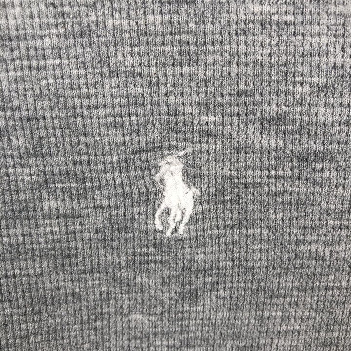 Ralph Lauren POLO RALPH LAUREN Thermal Long T-shirt Waffle Men's XL cotton gray type Vintage Second Hand