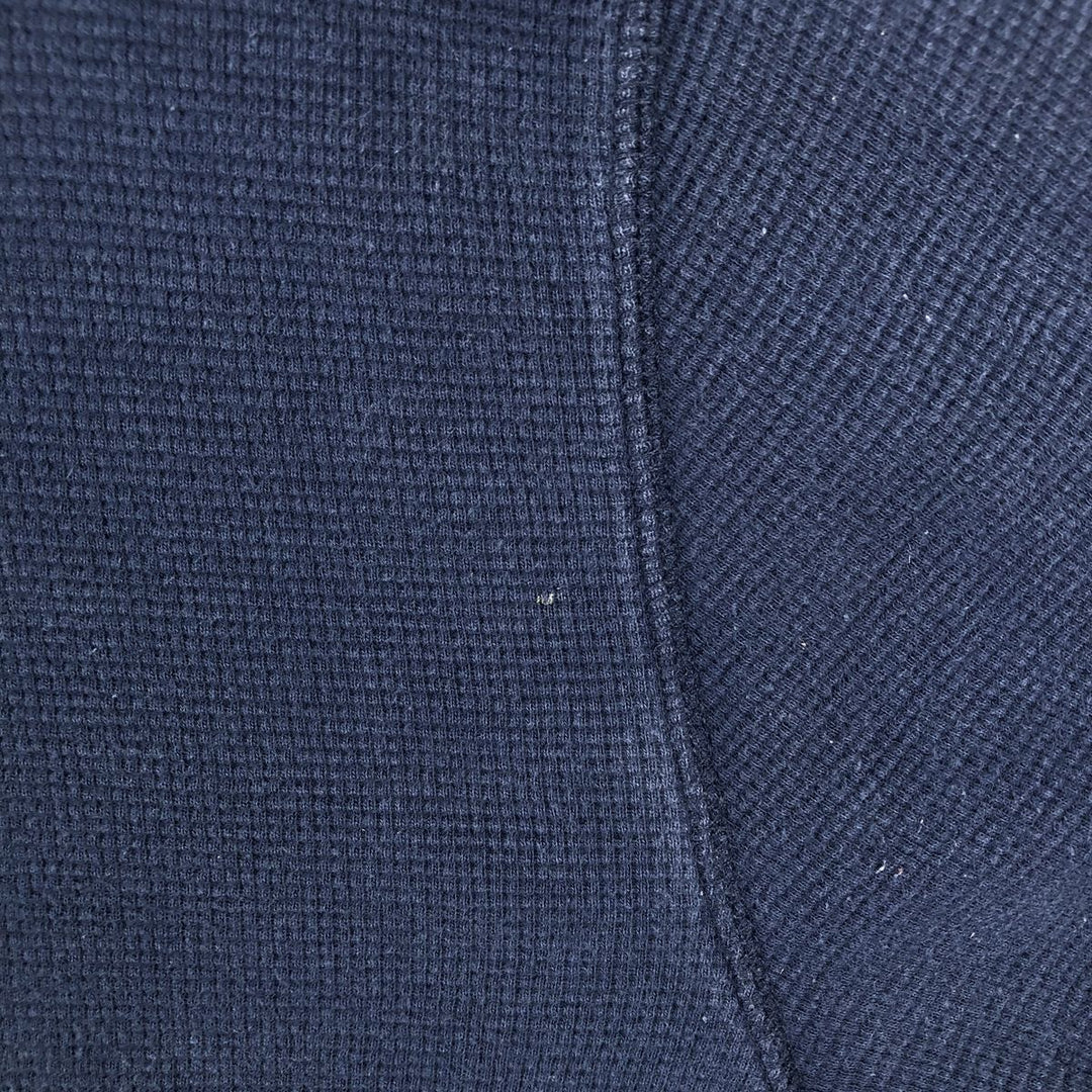 Ralph Lauren POLO RALPH LAUREN Thermal Long T-shirt Waffle Men's M size cotton navy blue type Vintage Second Hand