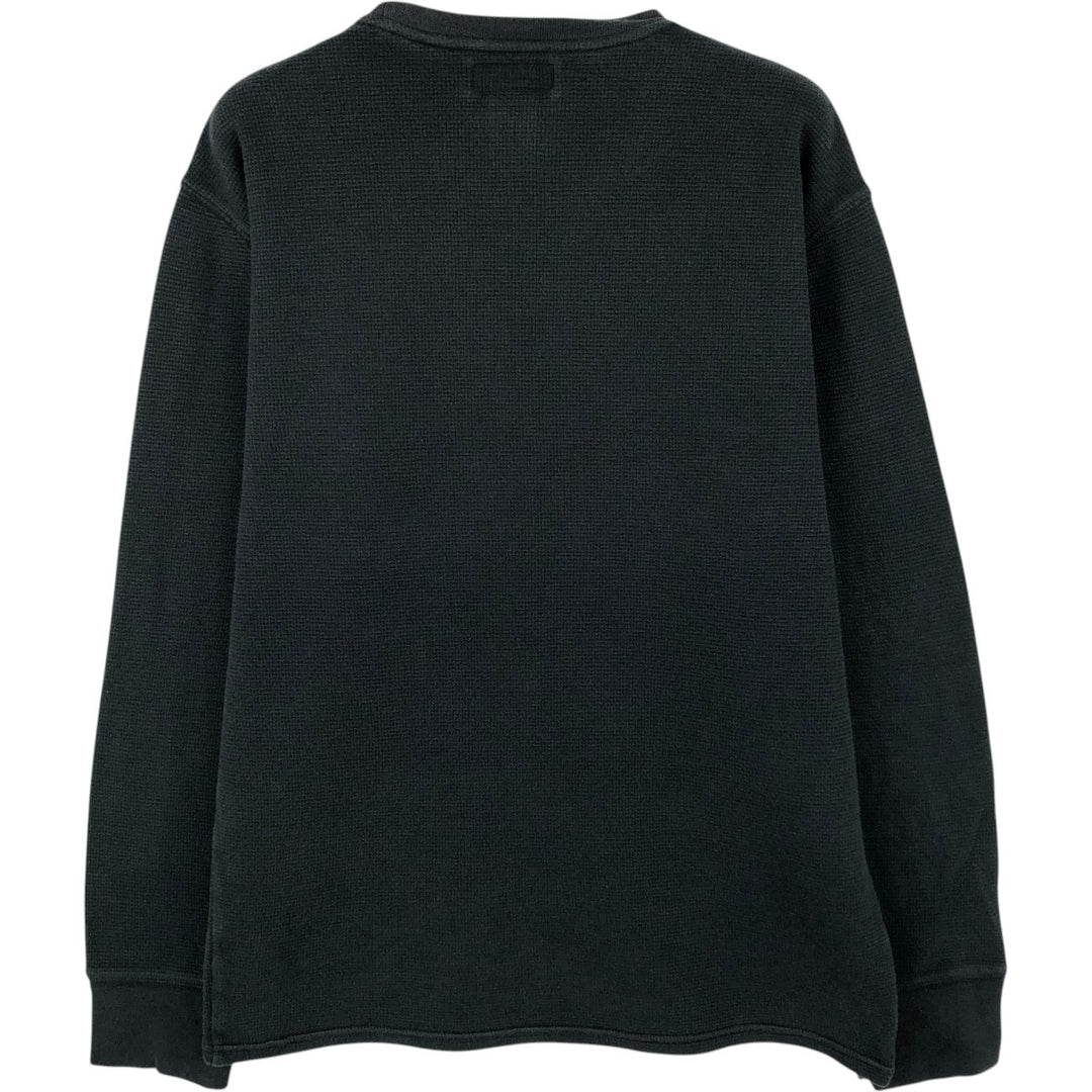 Ralph Lauren POLO RALPH LAUREN Thermal Long T-Shirt Men's Size L cotton black type Vintage Second Hand