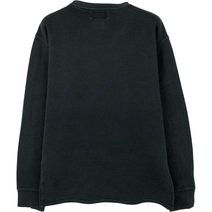 Ralph Lauren POLO RALPH LAUREN Thermal Long T-Shirt Men's Size L cotton black type Vintage Second Hand