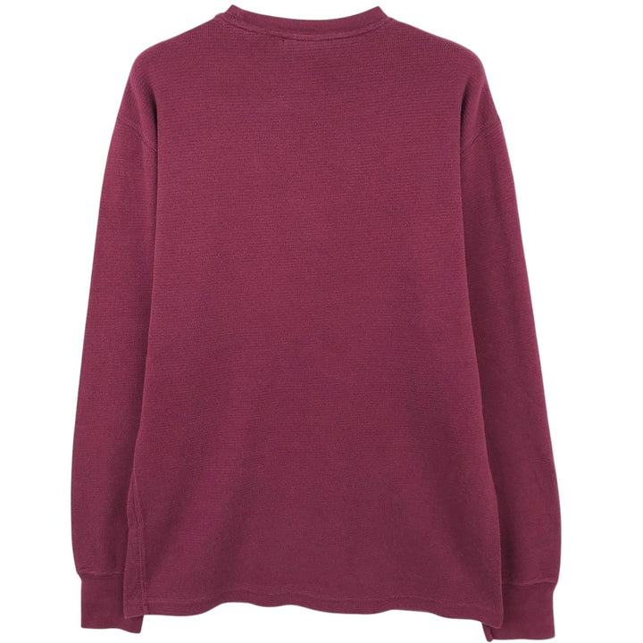 Ralph Lauren POLO RALPH LAUREN SLEEPWEAR Thermal Long T-Shirt, Honeycomb, Men's Size Small cotton red type Vintage Second Hand