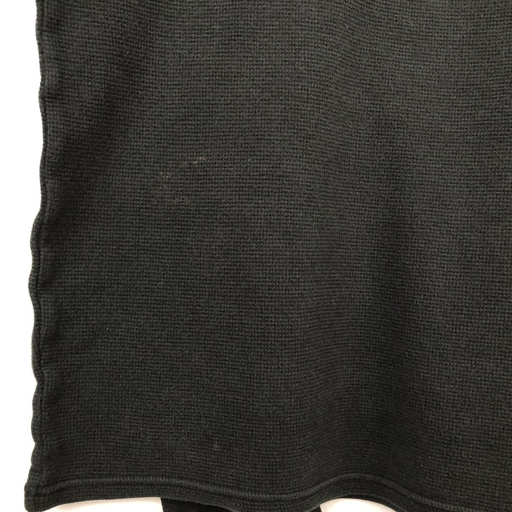Ralph Lauren POLO RALPH LAUREN Thermal Ron T Waffle Men's L size cotton black type Vintage Second Hand