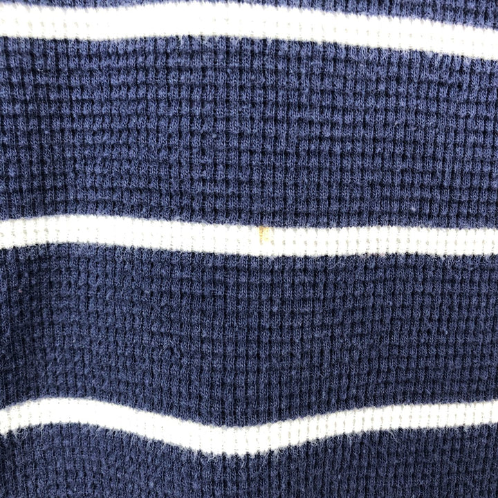 Ralph Lauren POLO RALPH LAUREN SLEEPWEAR Thermal Long T-shirt Waffle Men's L size cotton navy blue type Vintage Second Hand
