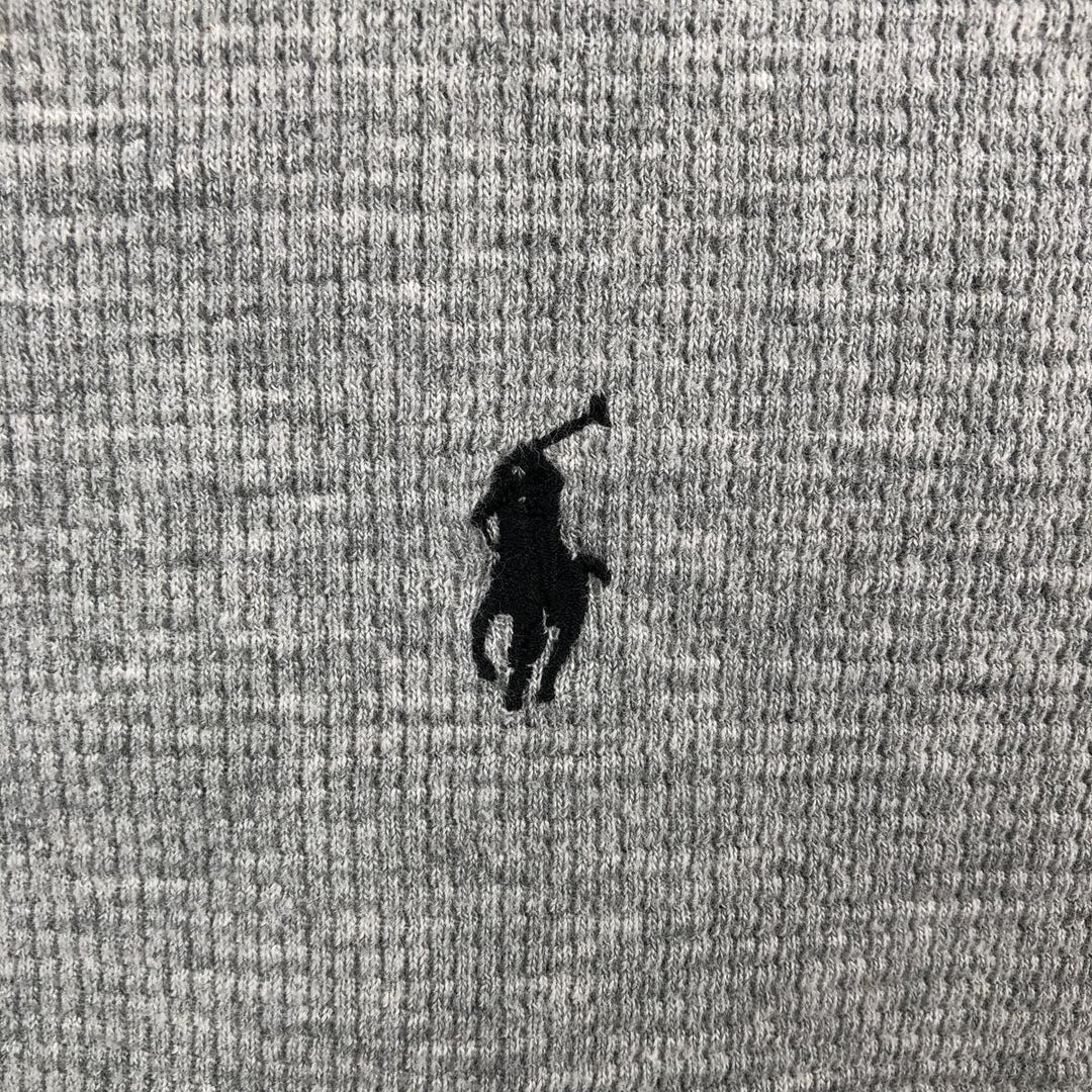 Ralph Lauren POLO RALPH LAUREN Thermal Ron T Waffle Men's L size cotton gray type Vintage Second Hand
