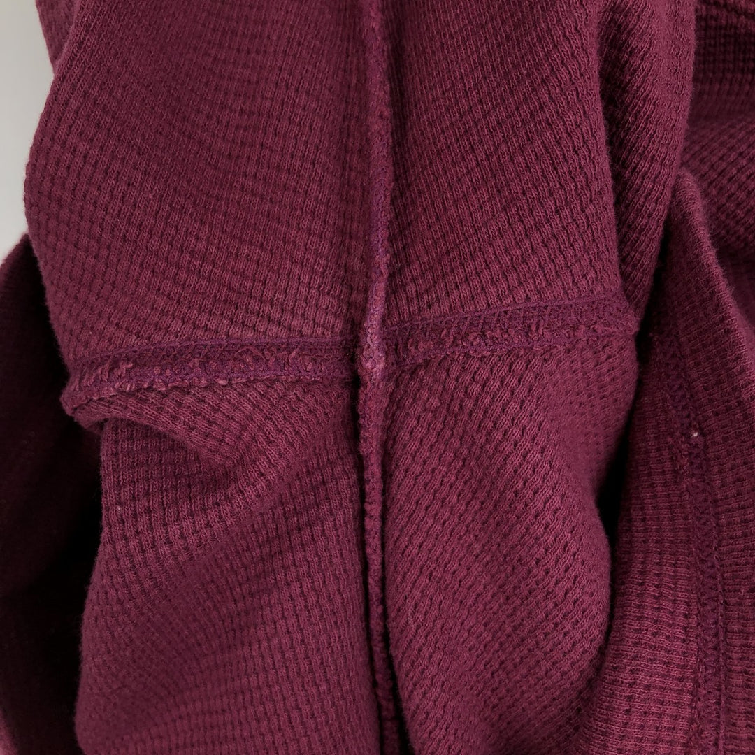 Ralph Lauren POLO RALPH LAUREN Thermal T-Shirt, Waffle, Men's Size Small cotton Red type red-purple Vintage Second Hand