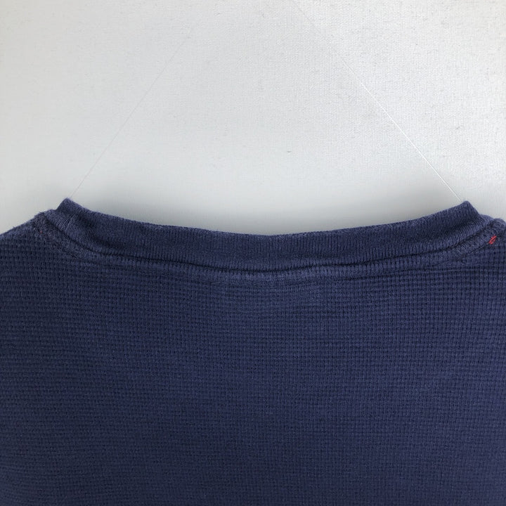 Ralph Lauren POLO RALPH LAUREN SLEEPWEAR Thermal Long T-shirt Waffle Men's XL cotton navy blue type Vintage Second Hand