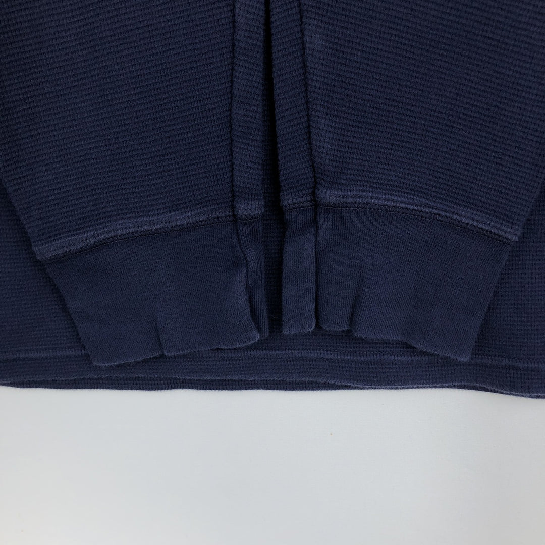 Ralph Lauren POLO RALPH LAUREN SLEEPWEAR Thermal Long T-shirt Waffle Men's XL cotton navy blue type Vintage Second Hand