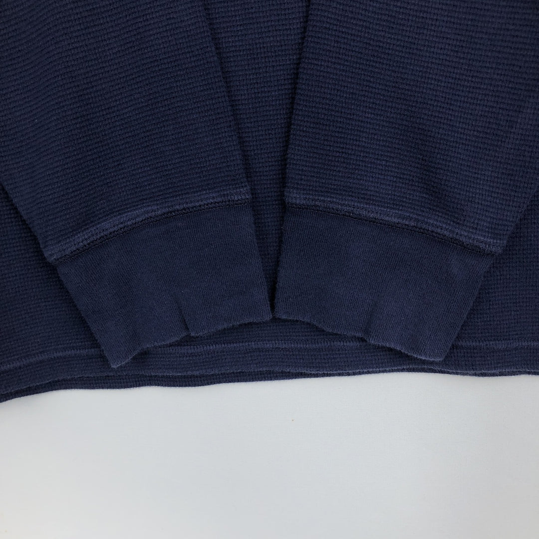 Ralph Lauren POLO RALPH LAUREN SLEEPWEAR Thermal Long T-shirt Waffle Men's XL cotton navy blue type Vintage Second Hand