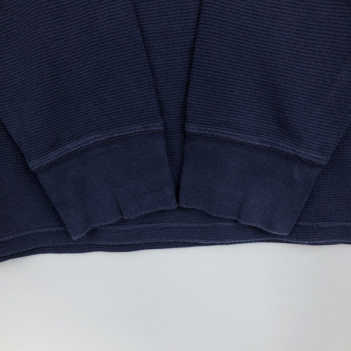 Ralph Lauren POLO RALPH LAUREN SLEEPWEAR Thermal Long T-shirt Waffle Men's XL cotton navy blue type Vintage Second Hand